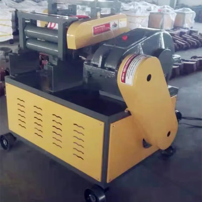 

Waste Round Recycle 16mm 20mm 25mm Steel Iron Scrap bar Rebar Stretching Straightening Straightener and Cutting Machine