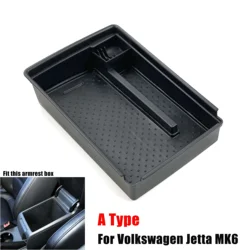 For Volkswagen Jetta MK6 2012-2018 Car Central Storage Box Armrest Remoulded Car Glove Storage Box 1pc