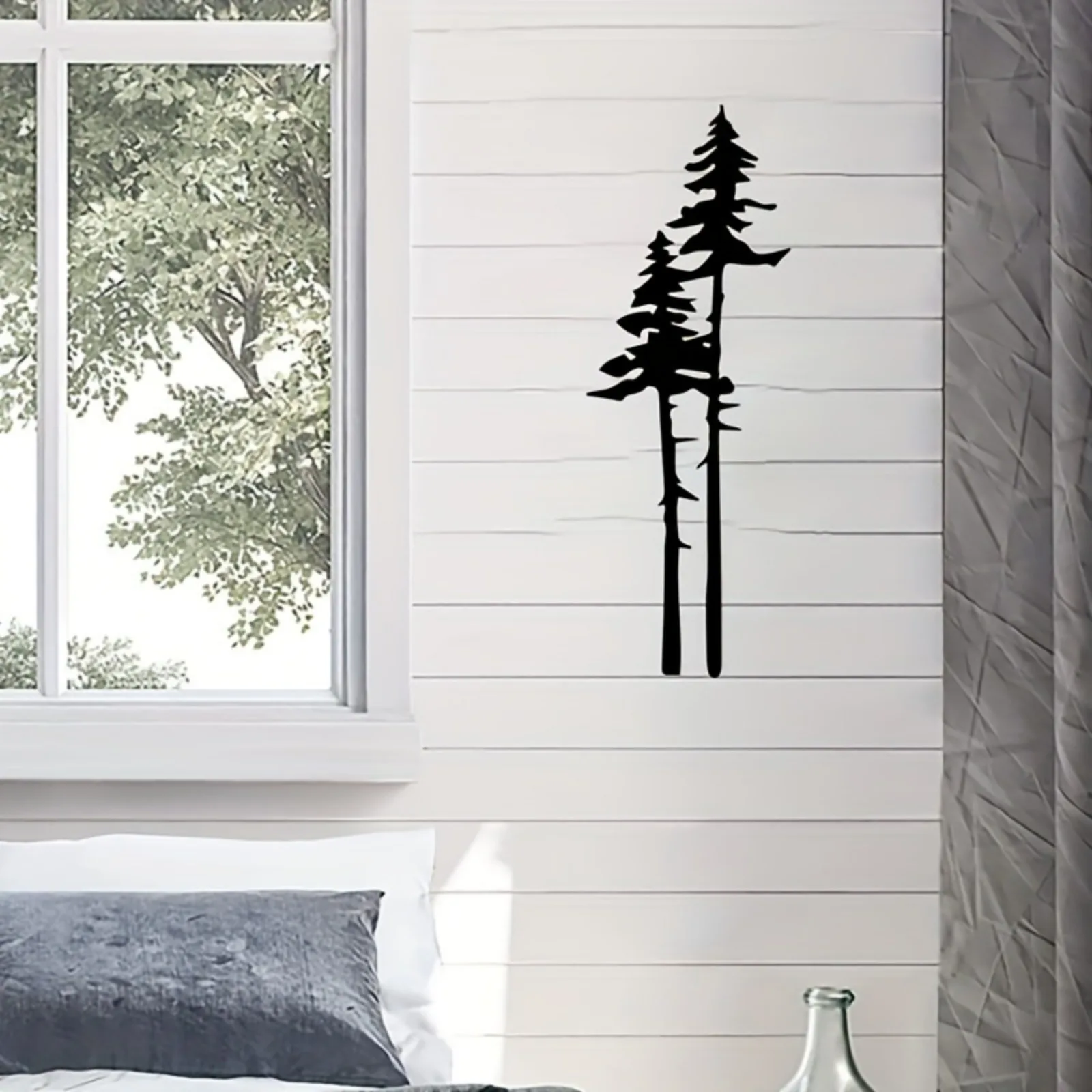 

Pine Tree Metal Wall Art for Living Room Bathroom Bedroom Kitchen Home Decoration Hanging Sign Patio Plaque Ornament 2025