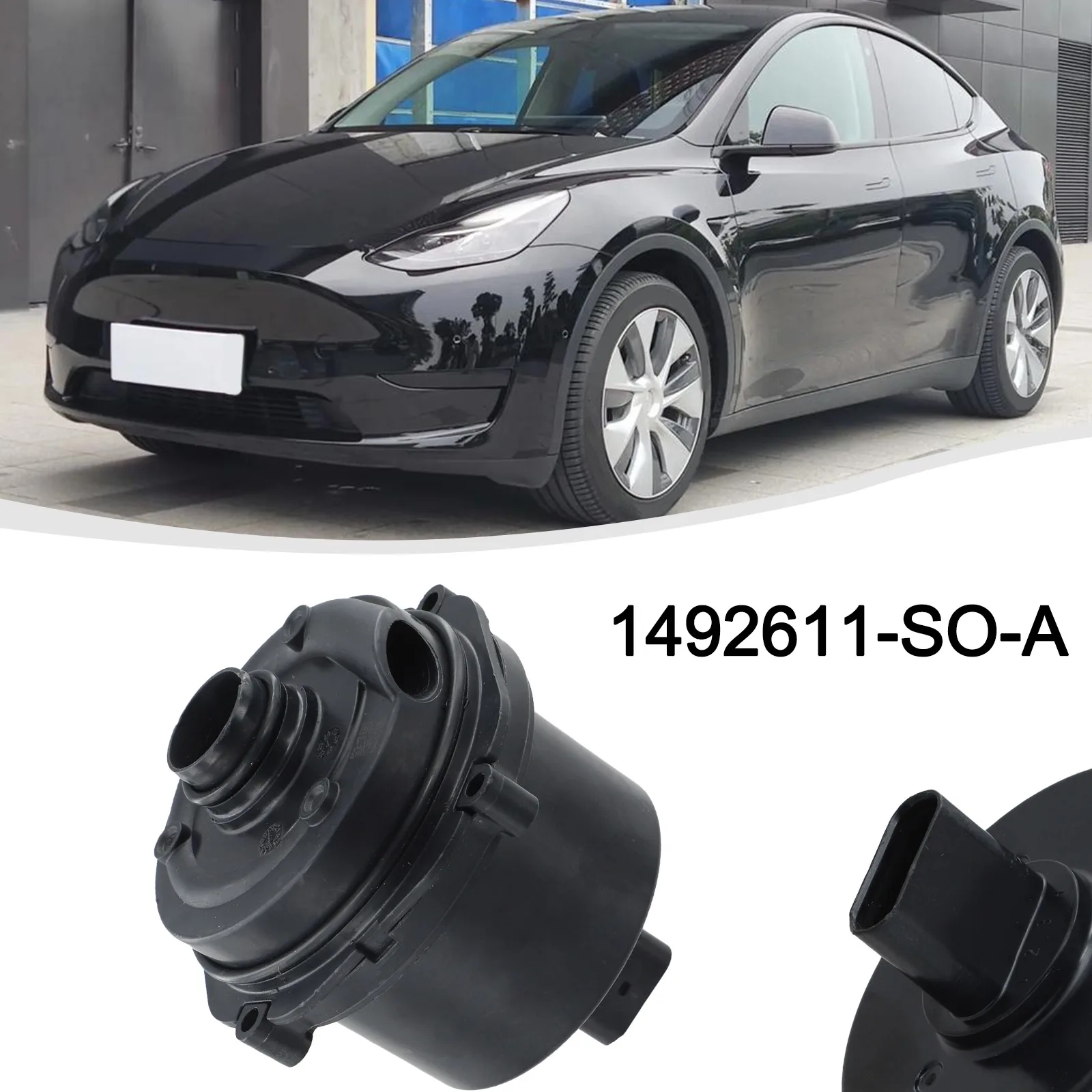 

Front Cabin Installation Black Automotive Water Pump Easy To Use Good Materials Non-deformed Quick Installation