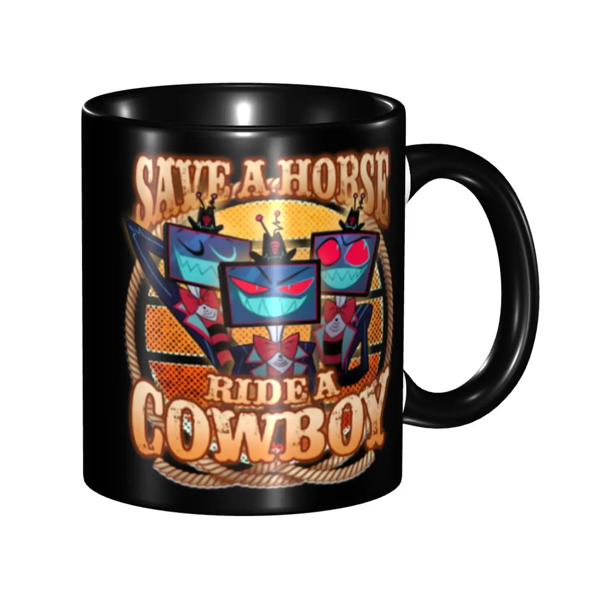 

Hazbins Anime Animation Hotel Vox Coffee Mugs DIY Custom Ceramic Mug Creative Gift
