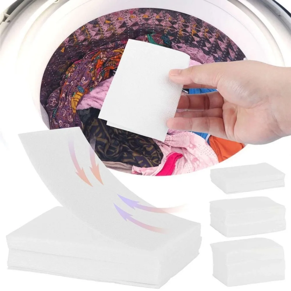 Color Absorber Color Catcher Sheet for Laundry 50 Count Dye Grabber Sheets for Washing Mixed Cloth Home Use laundry accessories