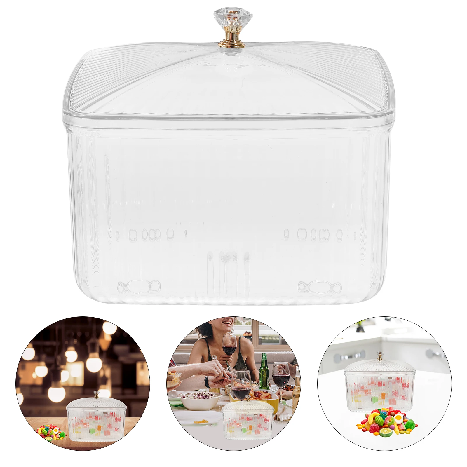 

Clear Food Storage Containers With Lid Wide Mouth Airtight Pantry Organizer For Snacks Nuts Cereal Flour Beans Kitchen