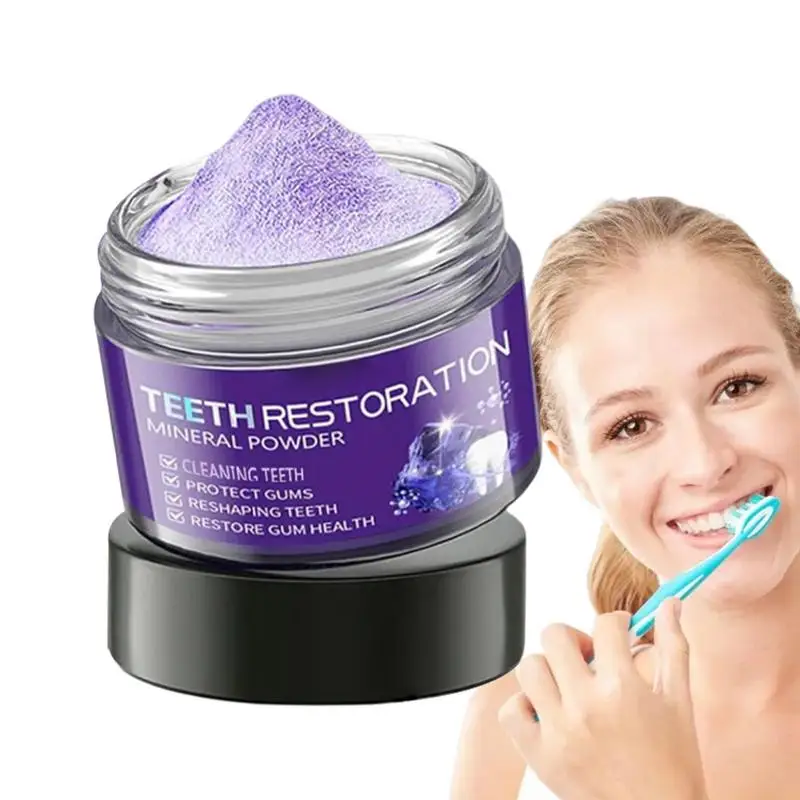 Tooth Repair Mineral Powder for Women Mineral Tooth Powder Natural Brightening Polishing Teeth Powder Strengthen Teeth And Gums