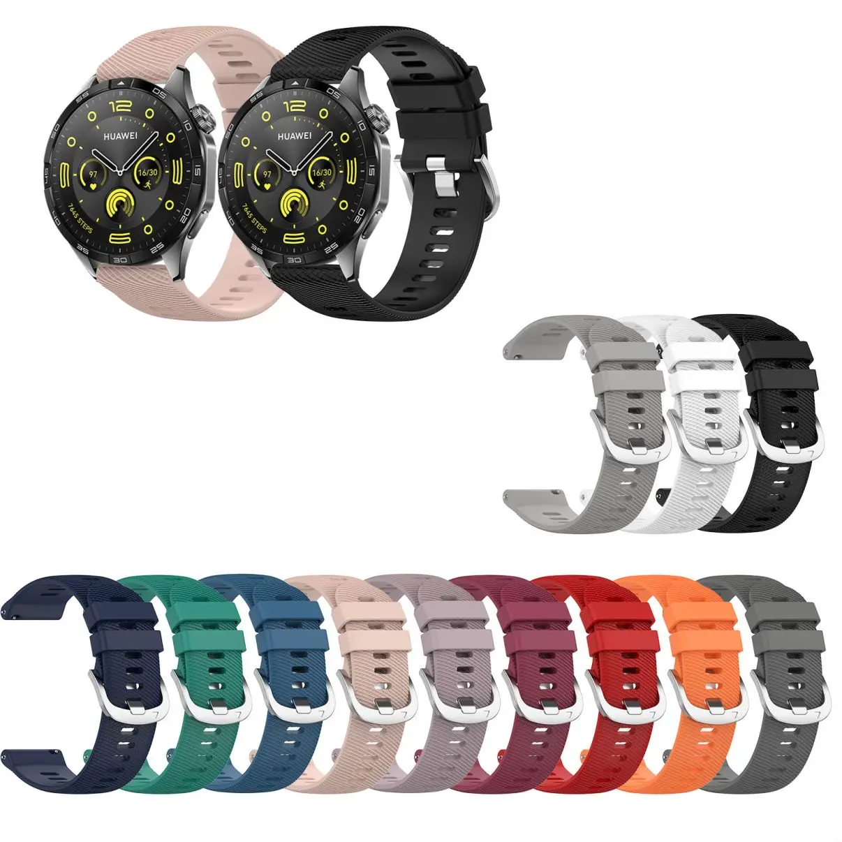 

Для Huawei Watch GT4 41 мм 46 мм GT3 SE Pro GT2 42 мм 46 мм/GT 2 2E 3 4 Ремешок 18 мм 20 мм 22 мм Спортивный силиконовый ремешок