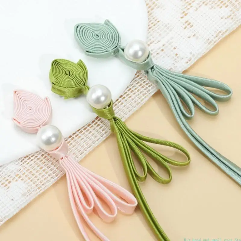 581C Long Tassles Ceongsam Closure Chinese Knots Button Closure Coat Decorative Button