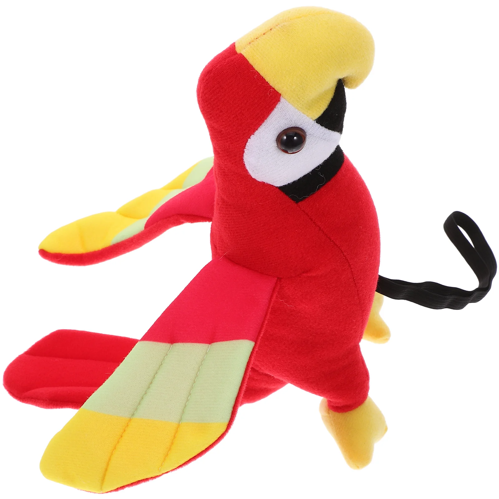 Pirate Parrot Stuffed Toy Plush Animals for Kids Ornament Cosplay Accessory Artificial Models Halloween Shoulder
