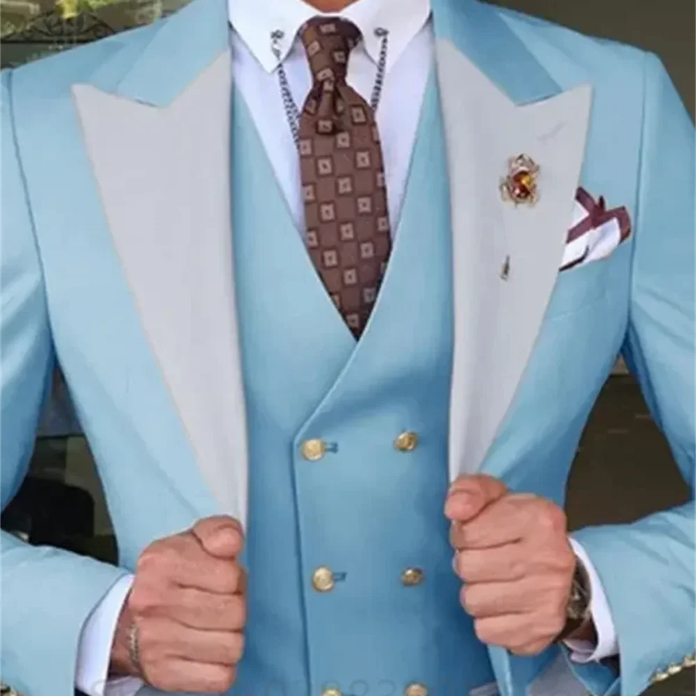 Esmoquin de 3 piezas para hombre, color Burdeos, Formal, de negocios, ajustado, para boda, informal, para padrinos de boda, banquete clásico, conjunto de traje de fiesta en casa