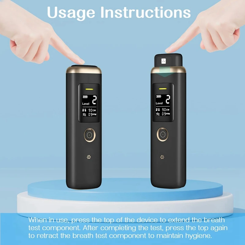 كاشف هاليتوسس كاشف معدل رائحة الفم المنعش، جهاز مراقبة التنفس عن طريق الفم المحمول مع رائحة في الوقت الحقيقي