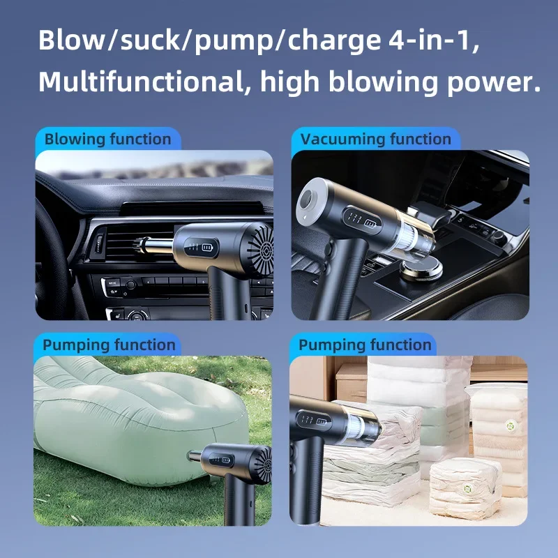 50000RPM Car Vacuum Cleaner Handheld Powerful Pump Mini Cordless Cleaner Super Strong Robot Wireless Vacuum Cleaner And Blower