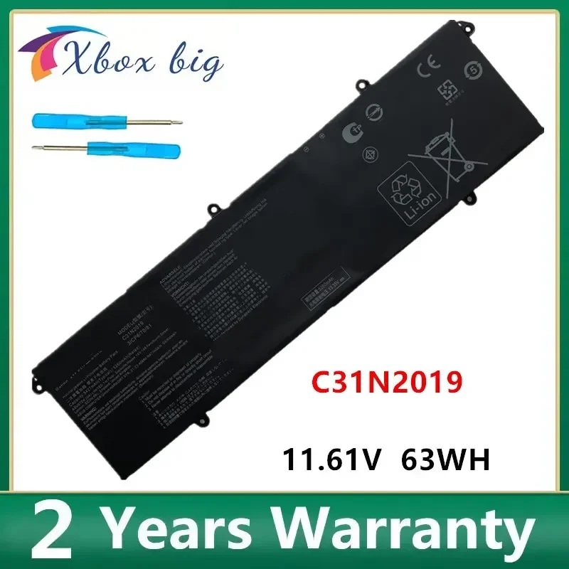 C31N2019 Laptop Battery 3ICP6/70/81 for Asus VivoBook Pro 14X OLED M7400 M3500QC-L1081T M3500QC-L1142T 11.61V 6427mAh 63Wh