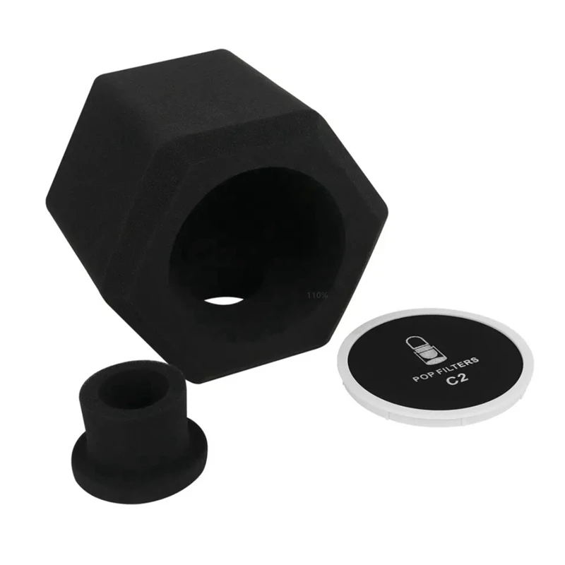 C2 Microphone -Filter Acoustic For Record Studios Mic Sound-Absorbing Foam Vocal Isolation Ball