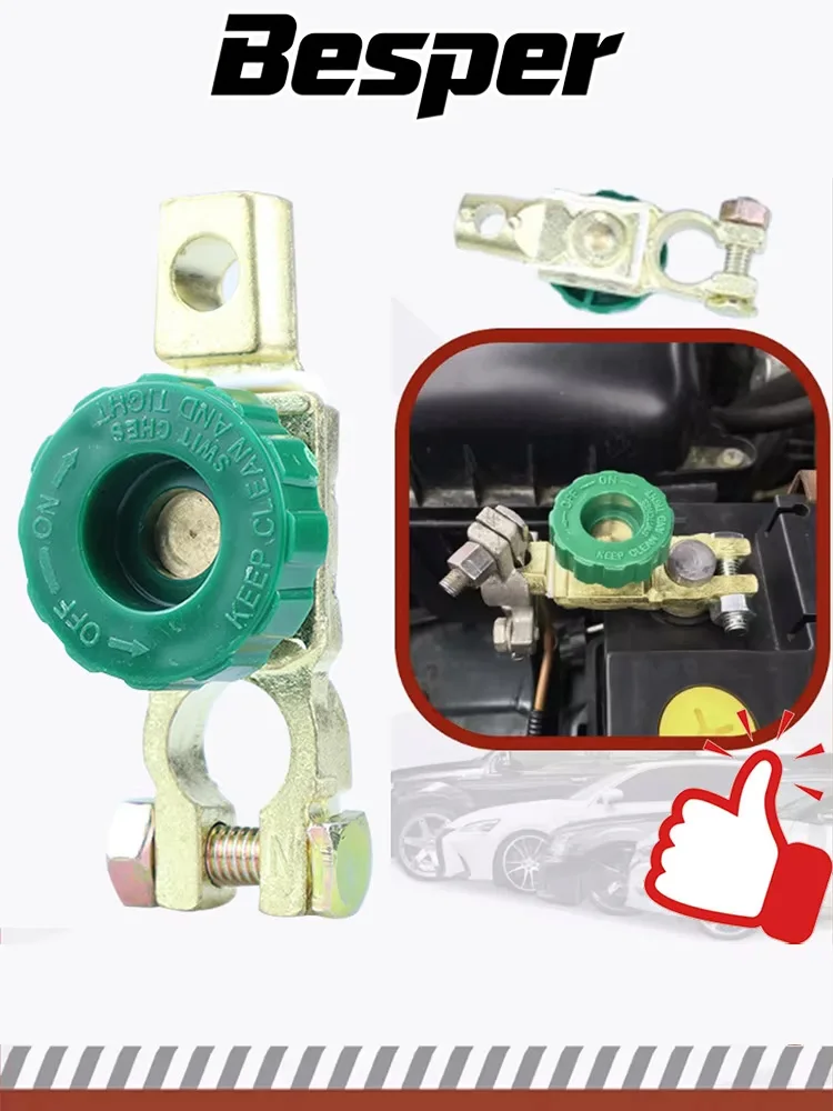 Universele Auto Batterij Schakelaar Batterij Terminal Link Schakelaar Auto Batterij Power-off Schakelaar Quick Cut-off Disconnect Protector RV - afbeelding 2