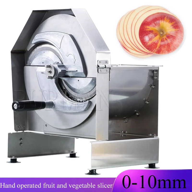 

Commercial Manual Fruit Slicer Household 0-10mm Adjustable Vegetable Cutter Kitchen Slicing Tool