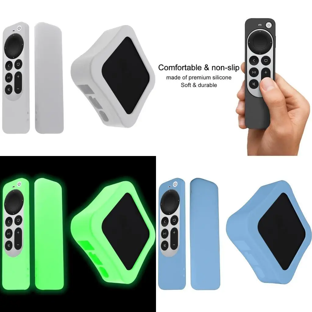 652F Silicone for case anti slip cover skin for -apple 4K Shockproof Re