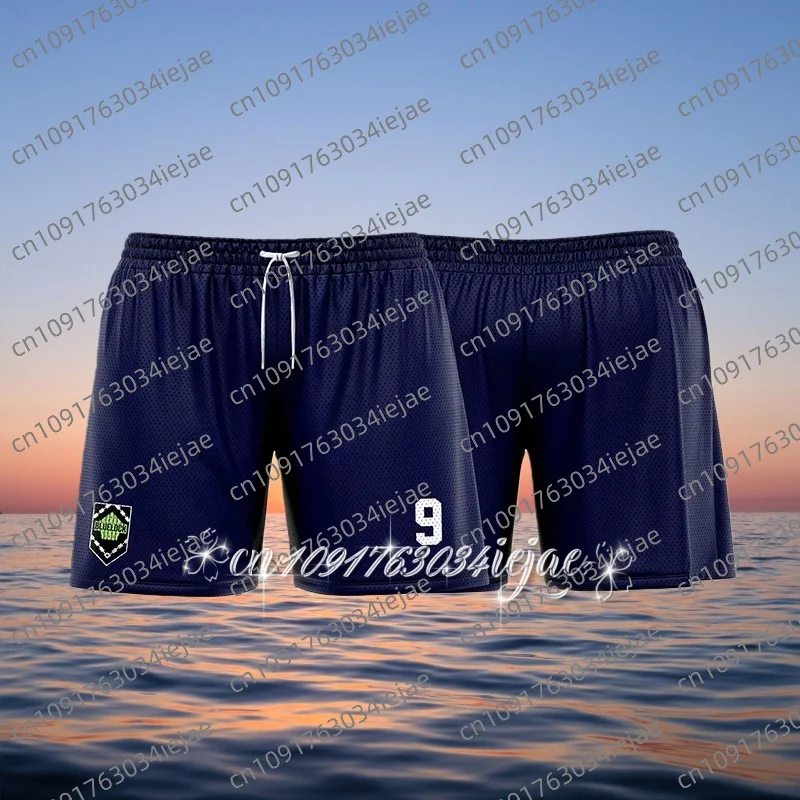 الأزرق قفل البحرية الكرتون أنيمي الرجال جيرسي السراويل الصيف جديد اللياقة البدنية الرياضة التجفيف السريع عارضة الشاطئ الاطفال/الكبار السراويل القصيرة #1