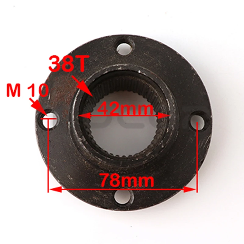 38 Teeth Sprocket brake disc mount seat 38 T Fit for 150cc 200cc 250cc Longding ATV Go kart UTV Buggy Quad Bike rear axle Parts