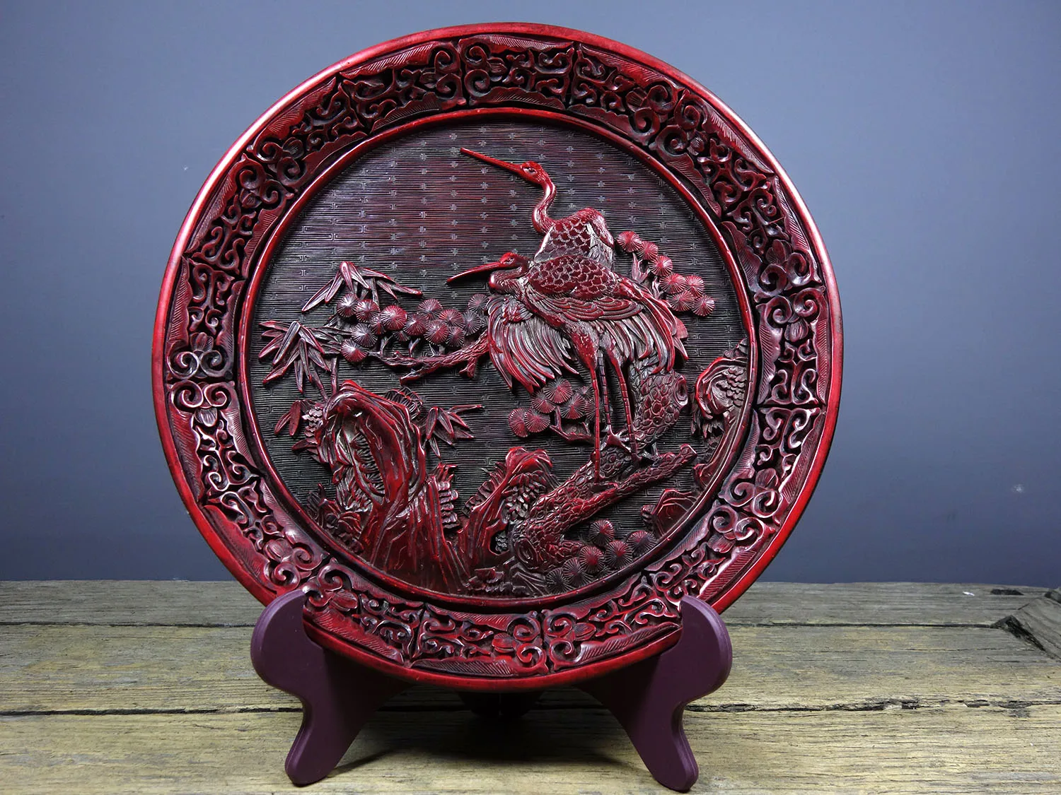 Exquisite Home Crafts Carving Appreciation Plate Carving Craftsmanship Exquisite Appearance