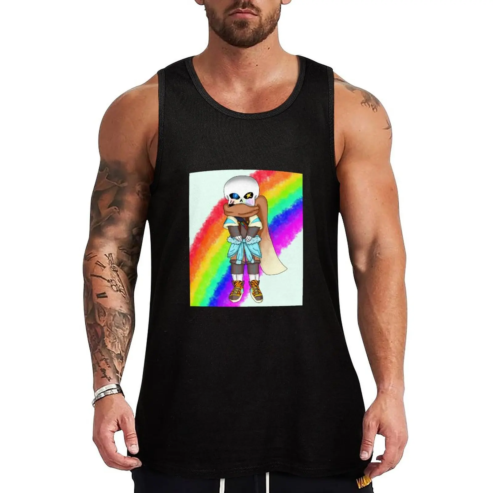 

Cute Ink Sans Tank Top Soft Cotton Tank Top Regular Fit Basic Undershirt