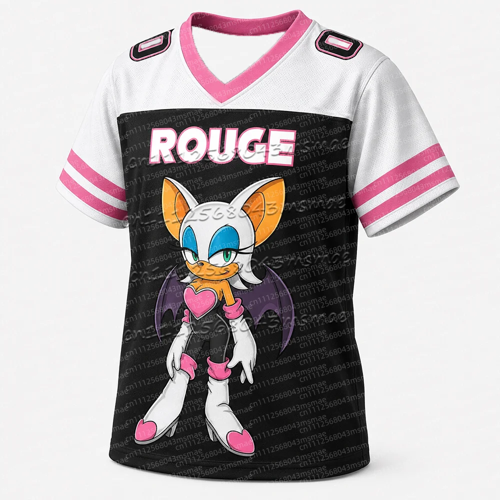 T-shirt Sonic The Hedgehog pour enfants, chemise de sport imprimée de dessins animés pour garçons et filles, t-shirt d'été pour enfants, t-shirt parent-enfant