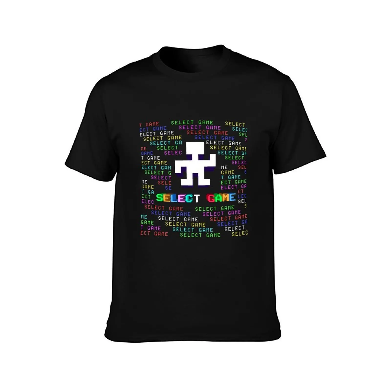 SELECT GAME T-Shirt, Summer Casual Cotton Tee, Oversized Streetwear Tops, Vintage Graphic Print, Loose Fit Short Sleeve