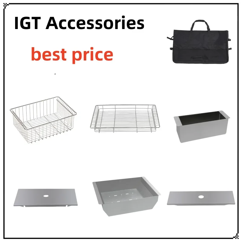 

New Stainless Steel 0.5 Unit Storage Box Camping IGT Table Accessories 1 Unit Organzer Cover Outdoor Kitchen System Accessories