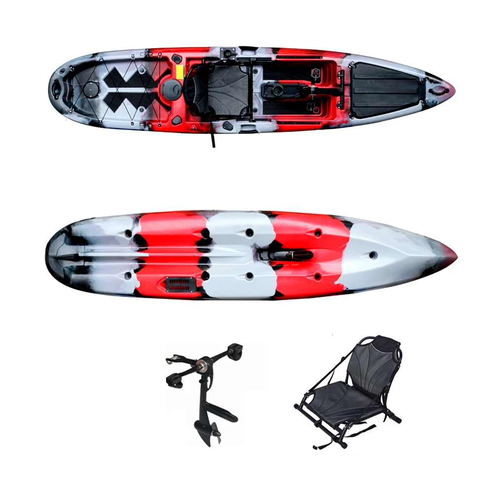 2021 New Design One Person 13FT Aluminum Center Console Fishing Boat Kayac for Sale