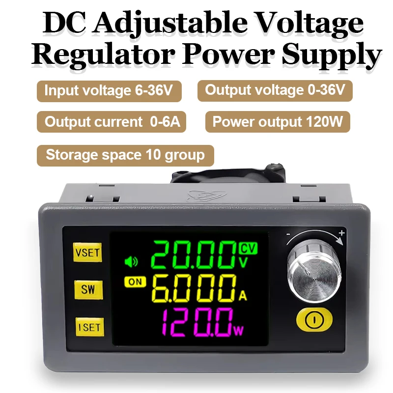 SK120 120W CNC Lift-off DC Adjustable Voltage Regulator Power Supply Constant Voltage and Constant Current Solar Charging Module