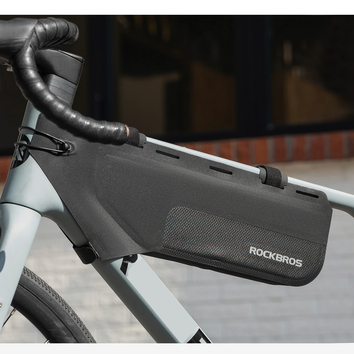 حقيبة إطار الدراجة المقاومة لل - مراجعة Gravel Bike Frame Bag Bikepacking وسعره