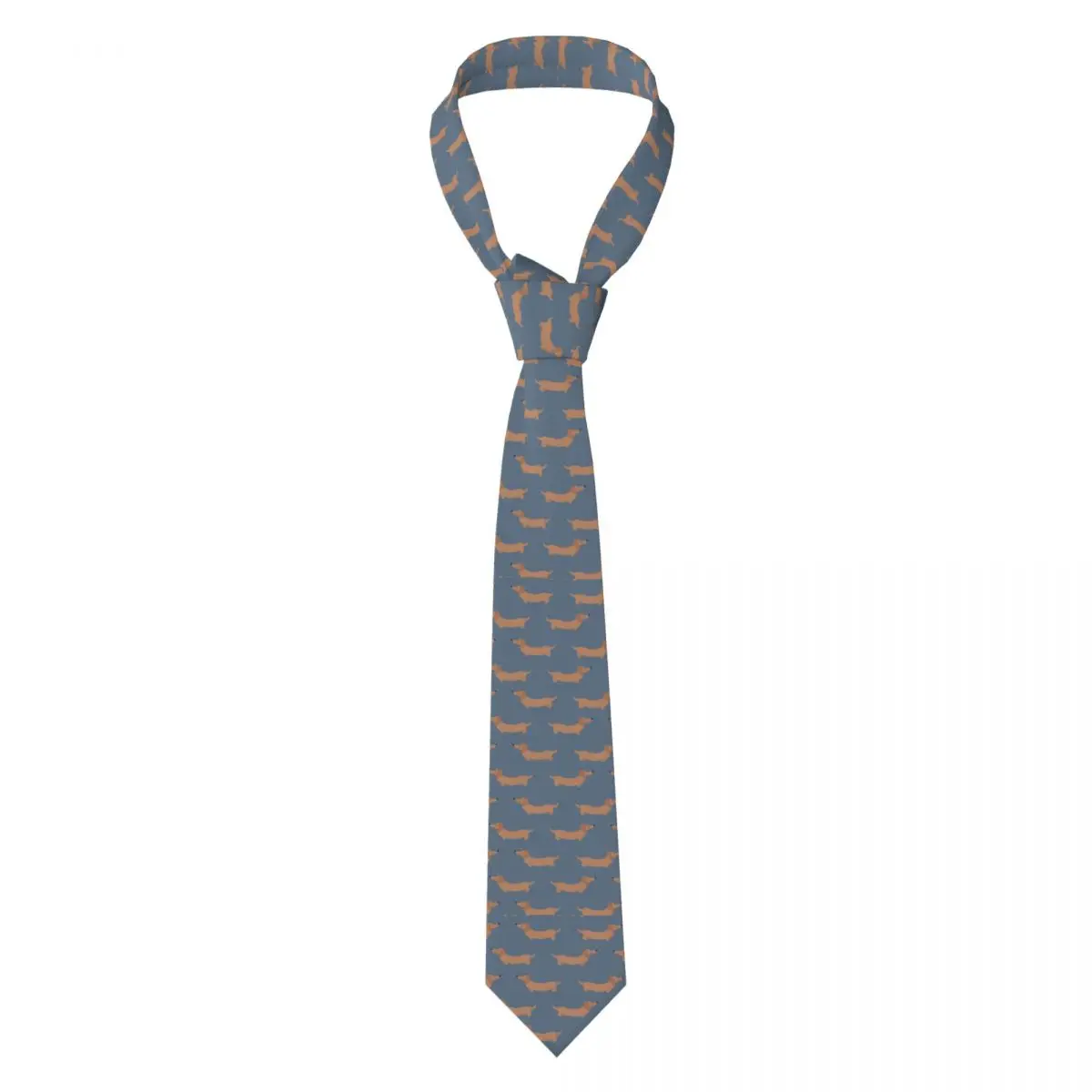 Custom Dachshund Dog Neck Ties Men Sausage Dogs Cravat For Father's Day