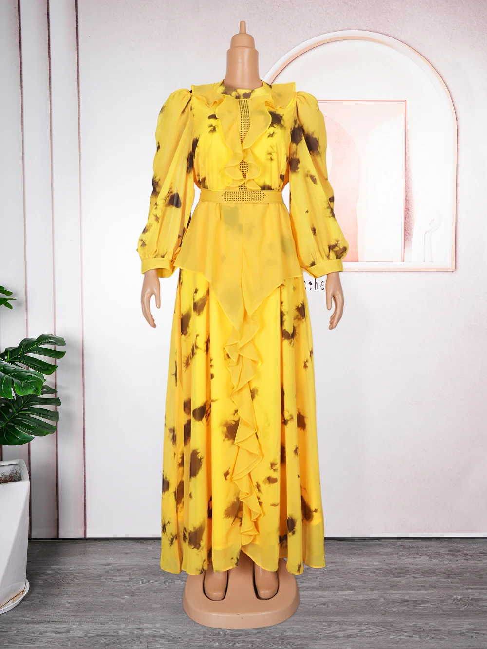 African Dresses for Women 2026 Plus Size Evening Party Long Dress Africa Clothing Elegant Turkey Muslim Print Maxi Dress