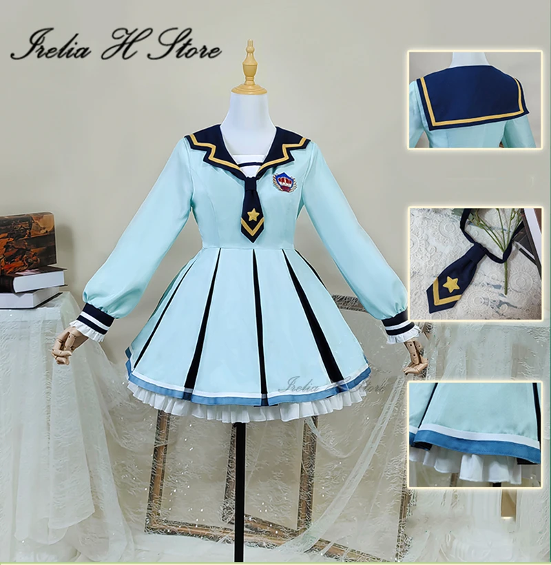 Irelia H Aikatsu Stars! Nijino Yume Cosplay Costume Blue School uniform set Anime dress female