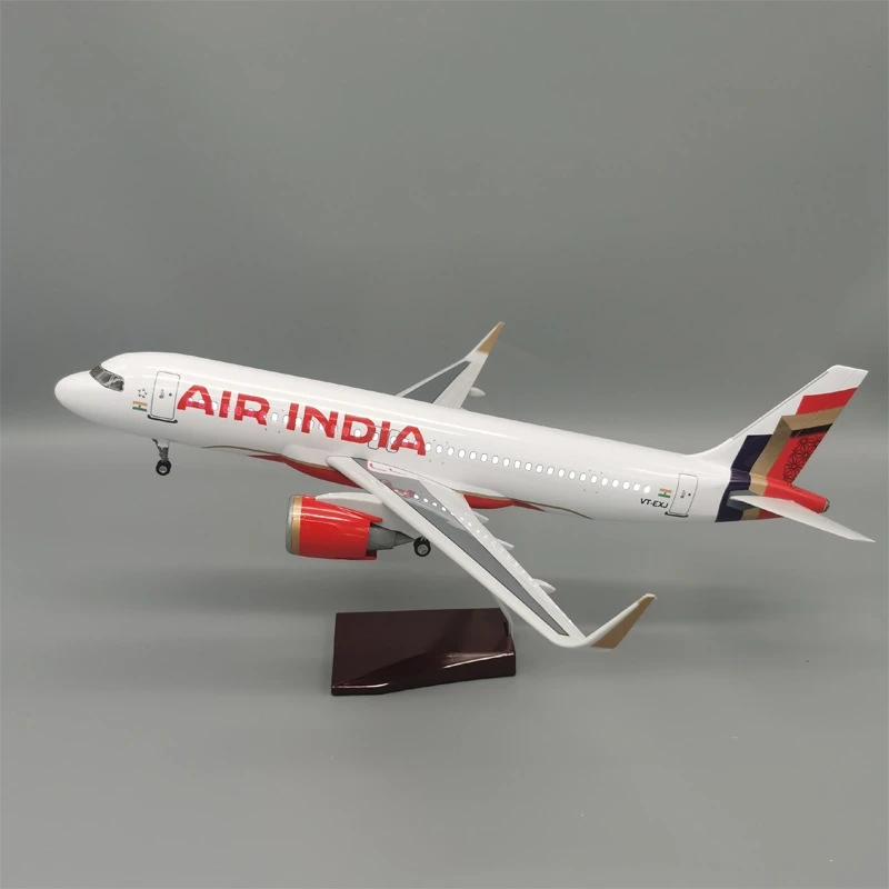 

decoration room Scale Aircraft Air India A320 Airlines 47CM 320 1/80 Resin Plane Model Airplane Collected Gift By