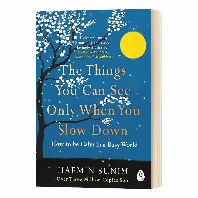 Les choses que vous ne pouvez voir qu'en vous arrêtant en place - Livre de poche anglais - Haemin Sunim - Mindfulness - Calme - Livre d'autofonctionnement