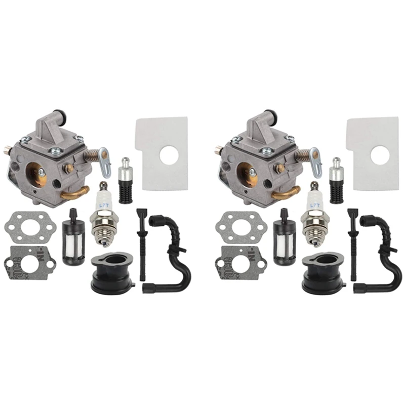 2X MS170 Carburetor Suitable For Stihl MS180 Carburetor 017 018 MS170C MS180C Chainsaw 1130 120 0603 And 1130 124 0800