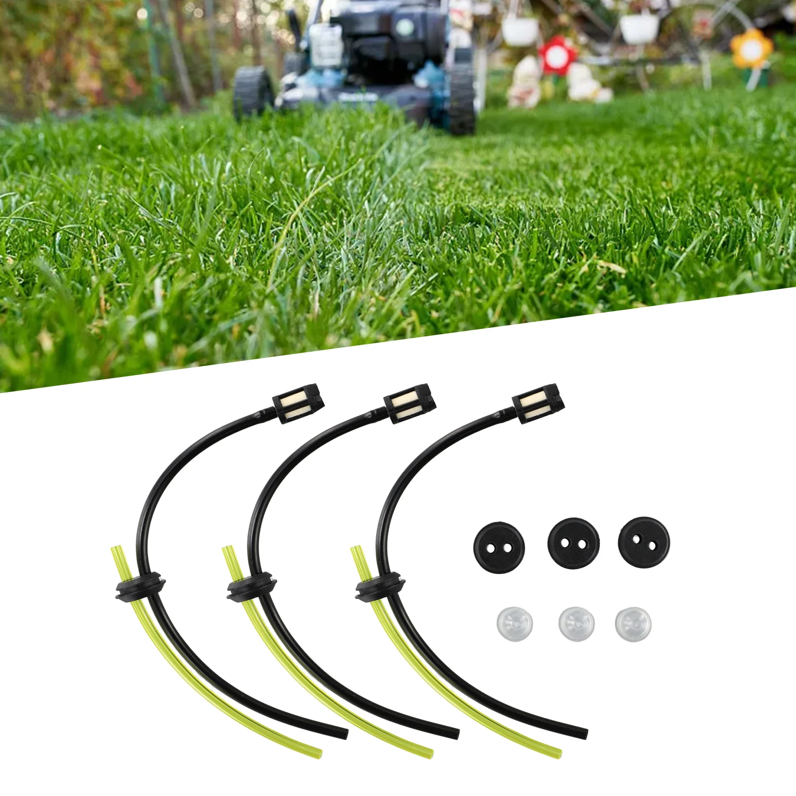 

3PCS Fuel Pipe Grass Trimmer Fuel Line Fuel Filter Kit Gardening Tools Household Supplies Electric Tools Accessories Replacement