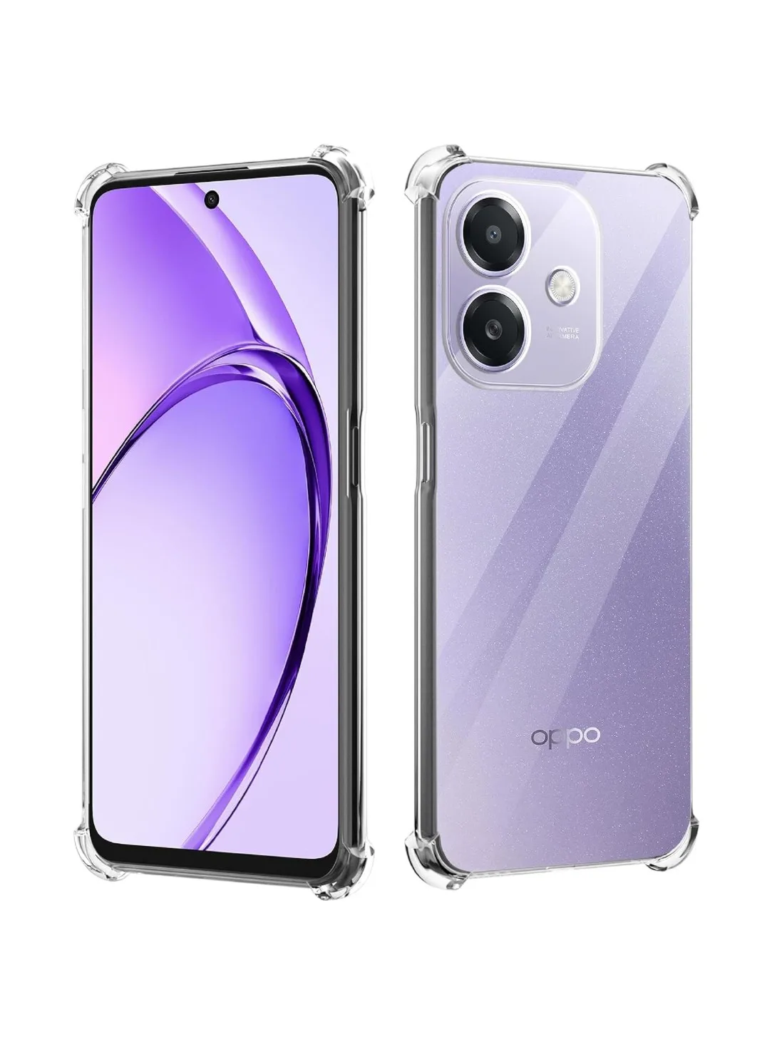 Capa tpu à prova de choque com quatro cantos para oppo a40 a40m a80 a60 5g a3 pro capa protetora