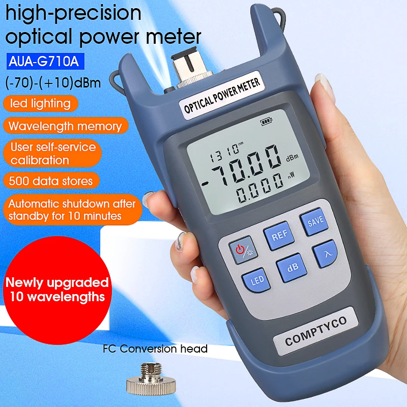COMPTYCO AUA-G710A/G510A Optical Power Meter -70~+10dBm/-50~