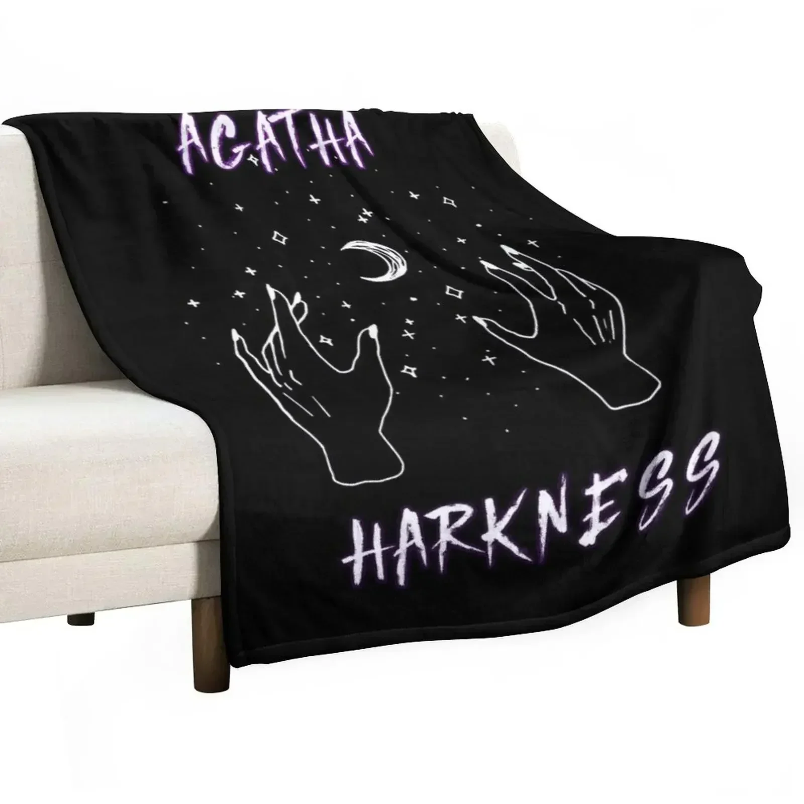 agatha all along- agatha harkness- purple witch HOODIE Throw Blanket anime Sofa Quilt Blankets