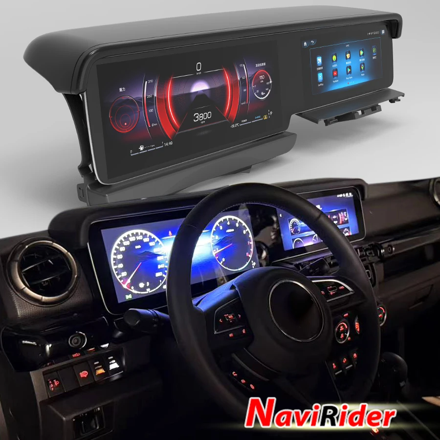 For Suzuki Jimny JB74 2019-2025 Dual Screen Carplay Android Auto Stereo Autoradio Multimedia Player GPS Navigation Head Unit 4G