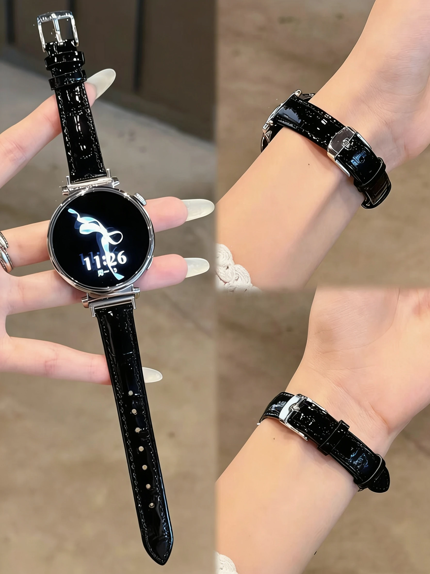 20mm 18mm 22mm Lederarmband für Samsung Galaxy Watch 7 FE 5 Pro 4 6 Classic 44mm 40mm Sport Correa Armband
