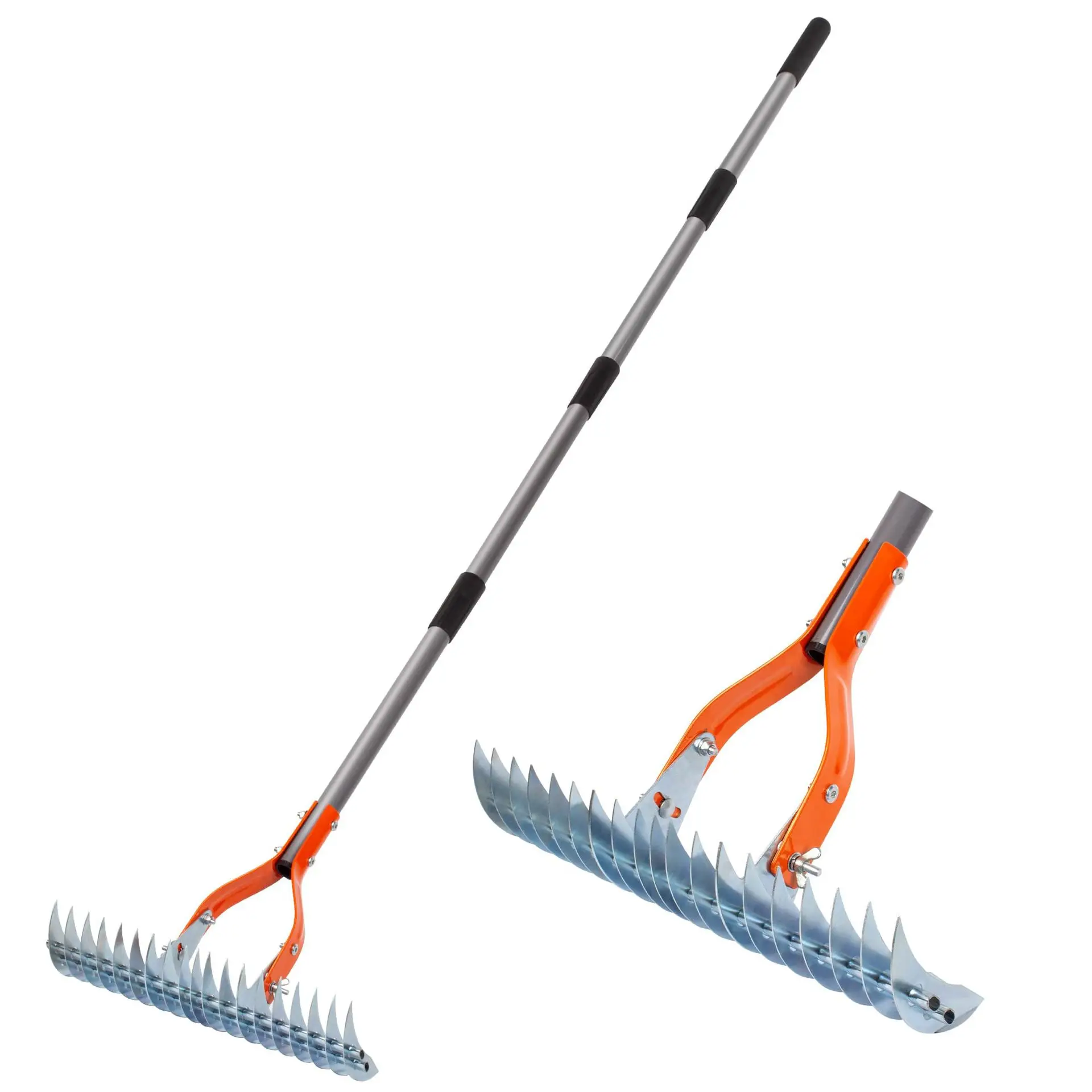 Waldorf Lawn Thatch Rake, 15 "WalTER-palha gramado, 15 polegadas