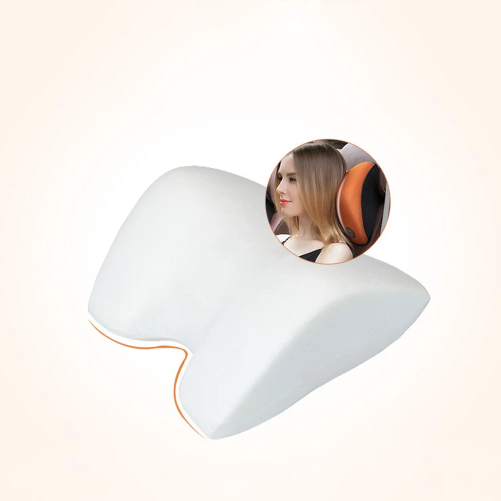 

Car Head Neck Pillow Memory Foam Ergonomic Design Cervical Support Travel Cushion For Long Trips Dark Red