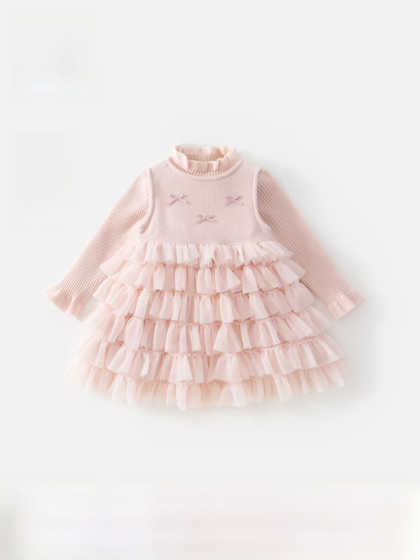 abito-da-bambina-in-stile-principessa-foderato-in-pile-set-due-pezzi-autunno-inverno-gonna-a-rete-vita-alta-maniche-lunghe-completo-caldo-per-bambini