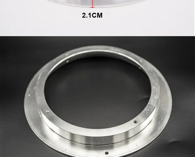 Głośnik do samochodowego systemu Audio uchwyty Adapter Pad pierścień zmień 8 ''do 6.5'' stop aluminium dla Volkswagen Magotan Sagitar Tiguan Skoda Octavia — zdjęcie 6