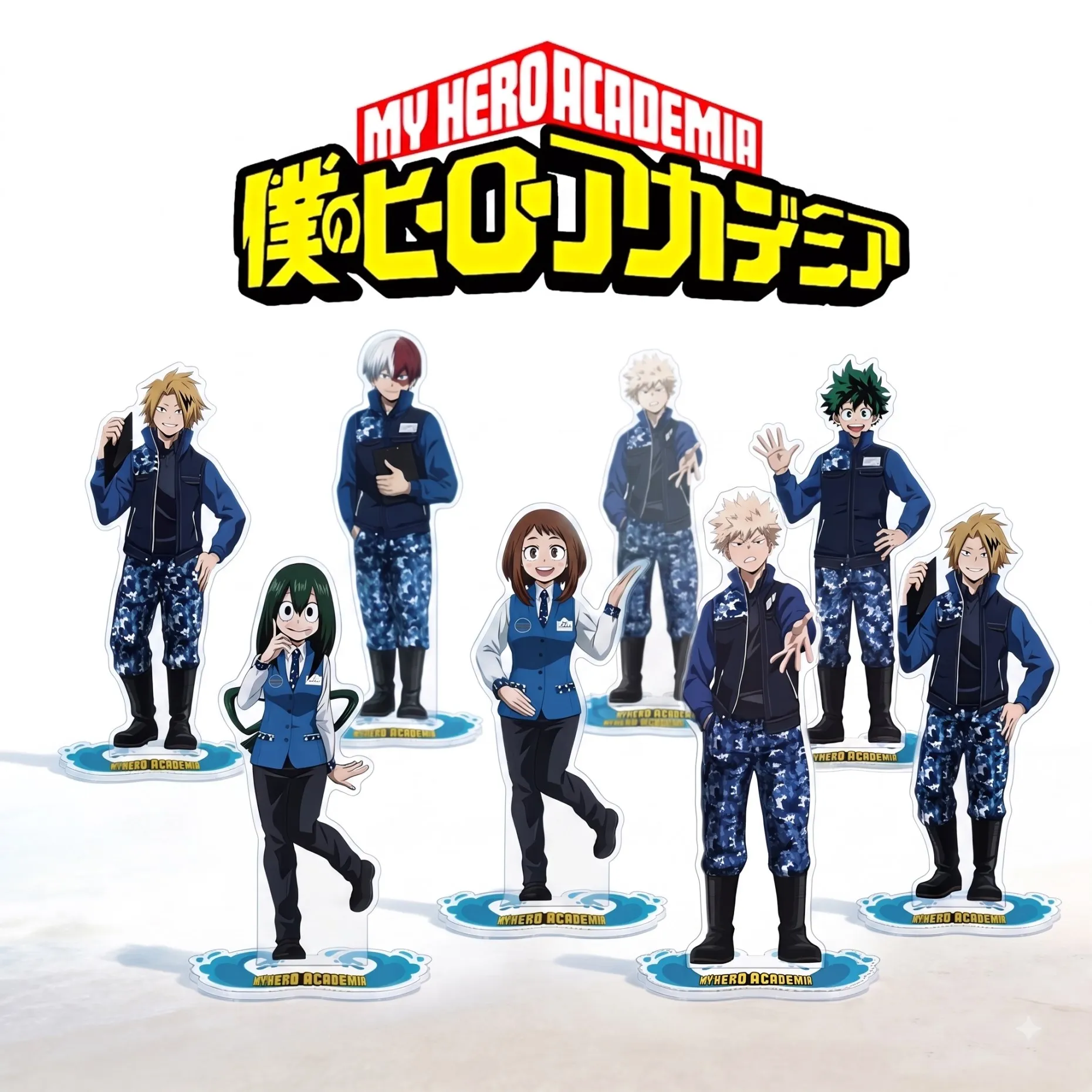 My Hero Academia 15cm Acrylic Stand Bakugo Deku Todoroki Ochako Aizawa Dabi Keychain Figure Desk Model Display Decor