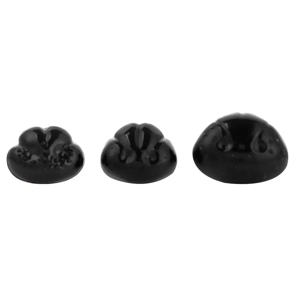 40Pcs Practical Crafts Black Plastic DIY Dog Noses Plush Dolls Toys For Bear Buttons Toy DIY Safety Noses Accessories