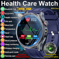 New Micro Physical Examination Smart Watch For Men Accurate Measurement Uric Acid Body Fat Five Organ Health Watch Call Bracelet