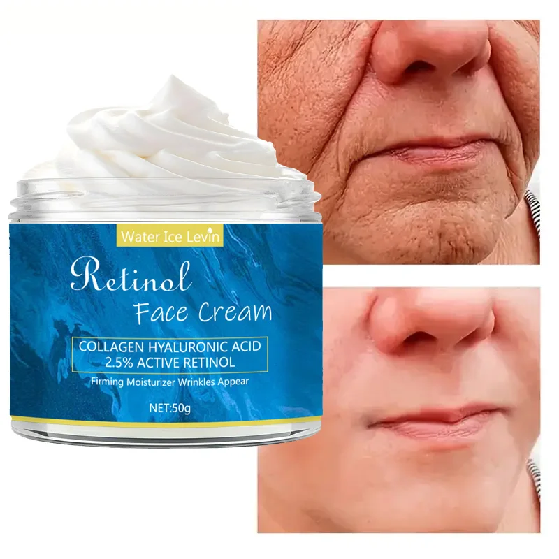 Crema hidratante para el cuidado facial con colágeno y Retinol, nutre profundamente, adecuada para pieles secas y ásperas, crema reafirmante antiarrugas