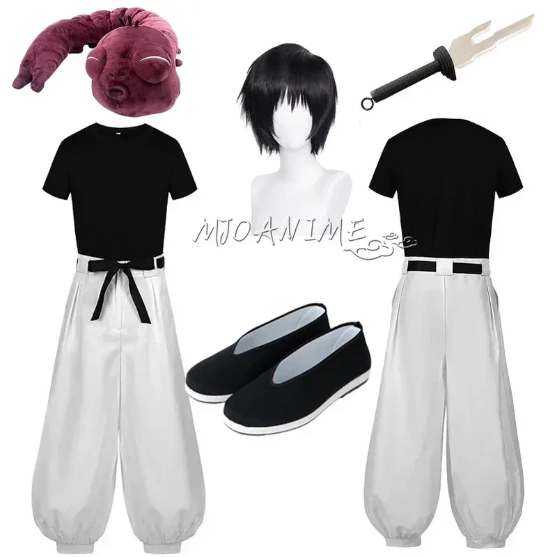

Anime Fushiguro Toji Cosplay Jujutsu Kaisen Costume Adult Unisex Short Sleeve Top Pants Suit Halloween Uniform Party